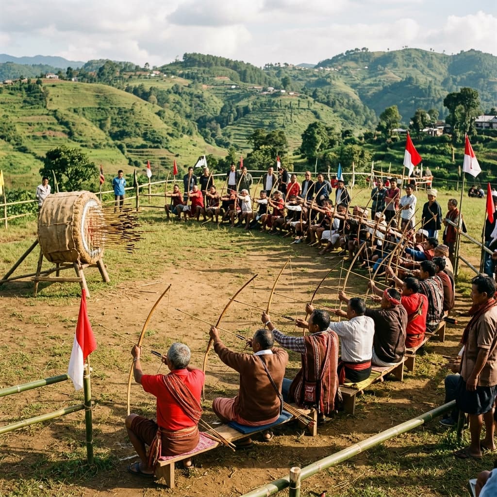 Archery ground where Sunday Night Teer is played